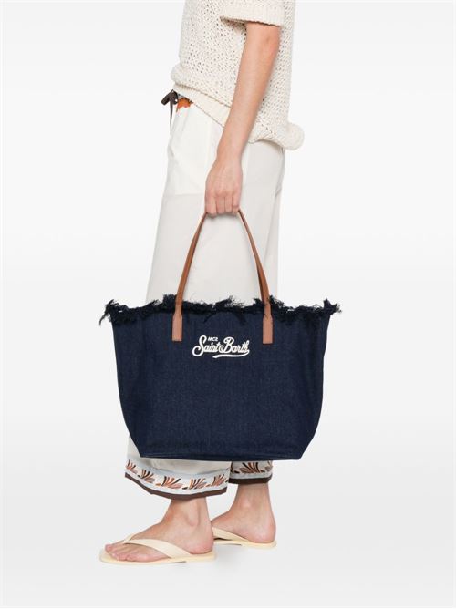 Borsa donna City Bag Fringe navy MC2 SAINT BARTH | CITY BAG FRINGE01031L